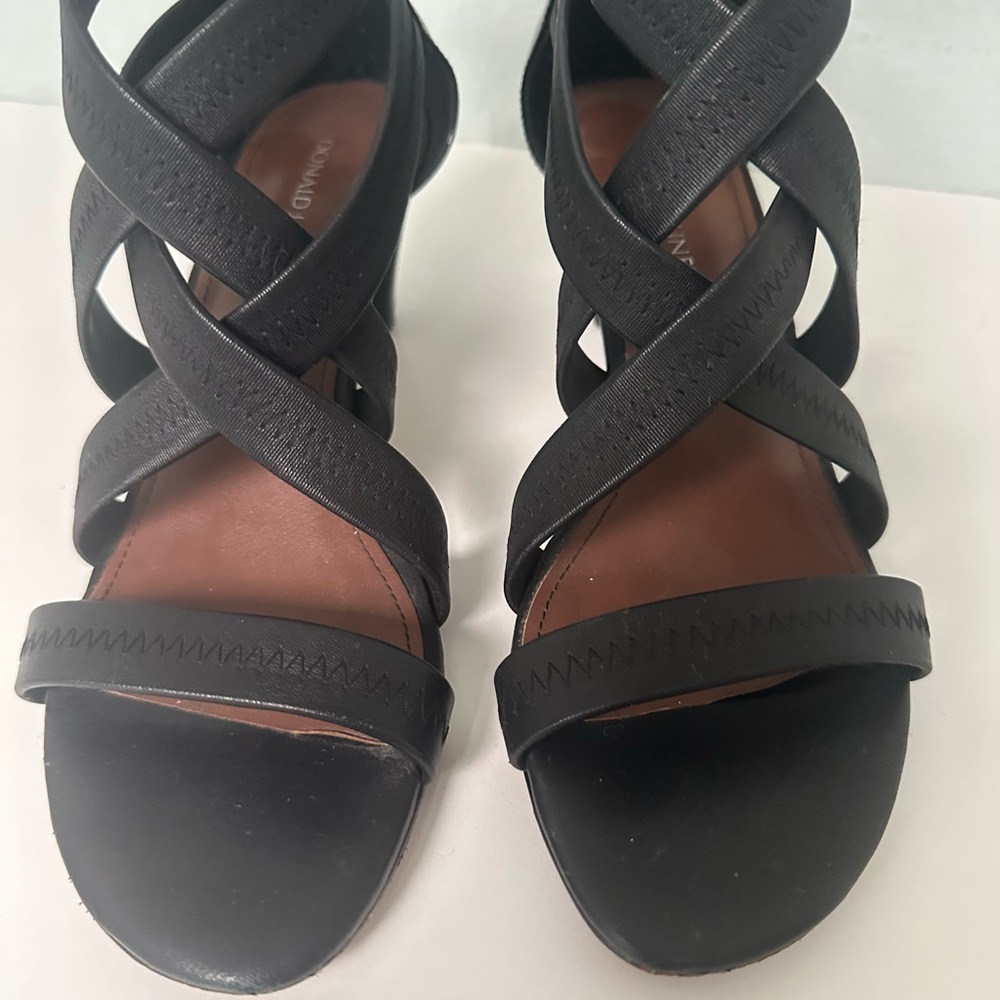 Donald J. Pliner Black Strappy Sandals